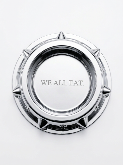 CHROME DOG BOWL